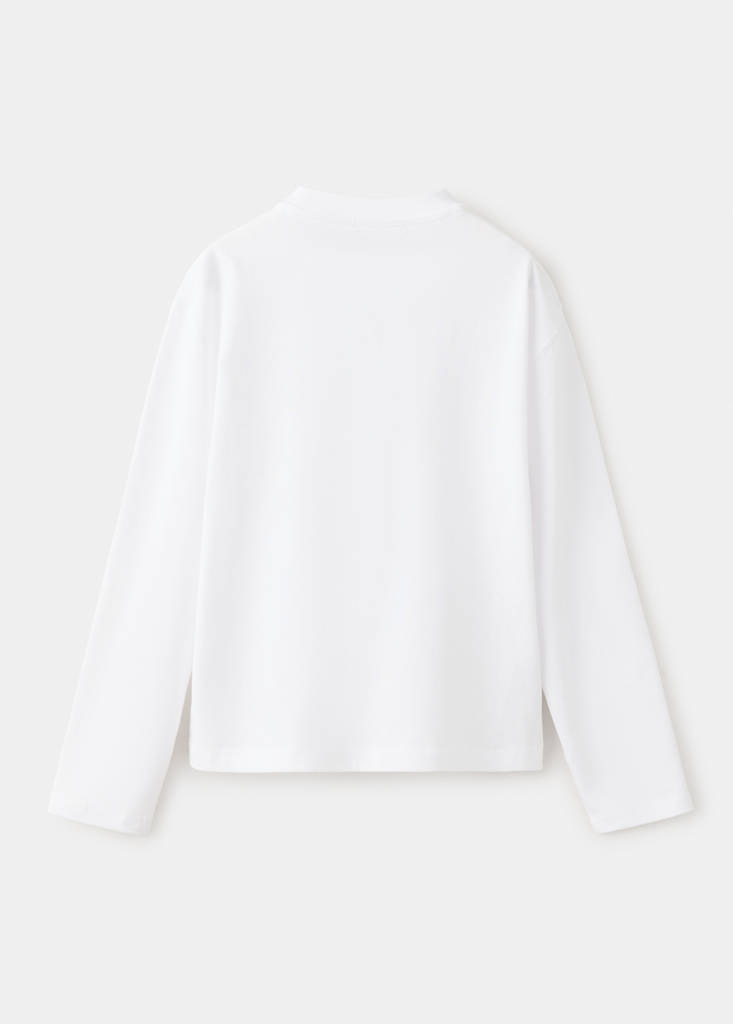 Loose fit cotton T-shirt — White