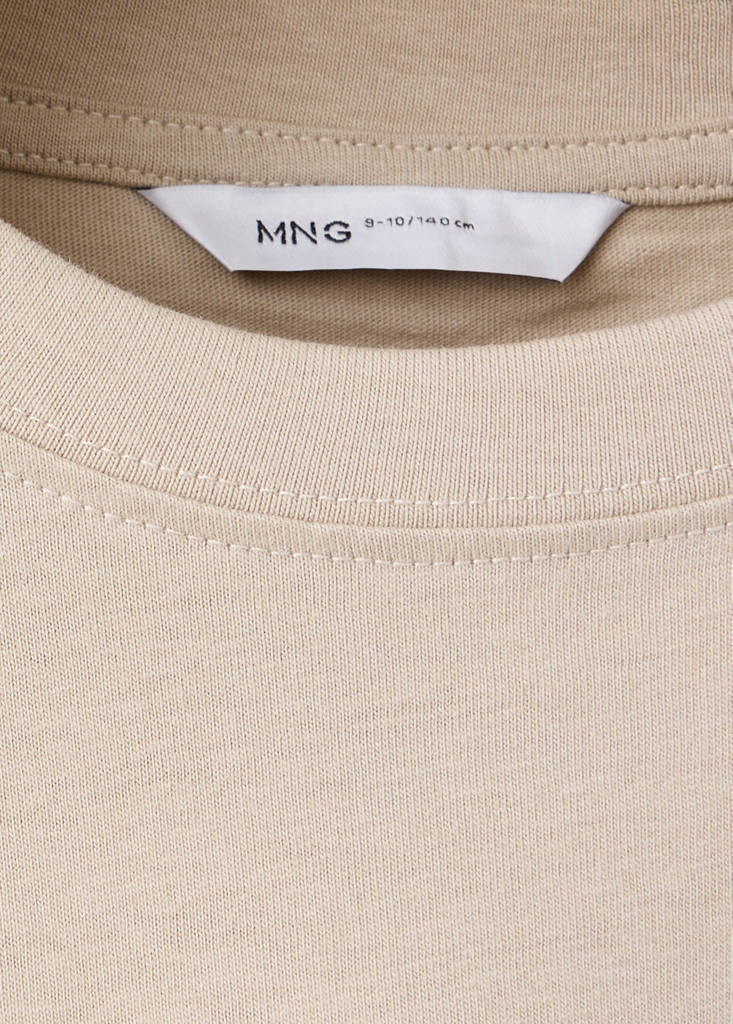Loose fit cotton T-shirt — Sand