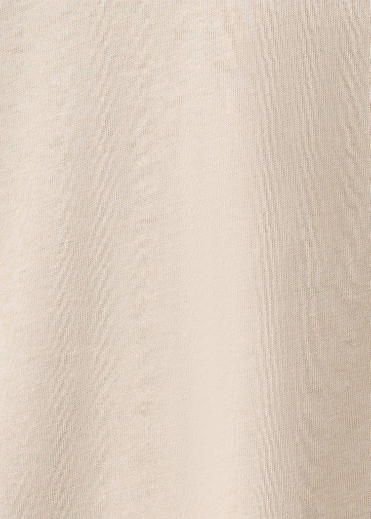 Loose fit cotton T-shirt — Sand