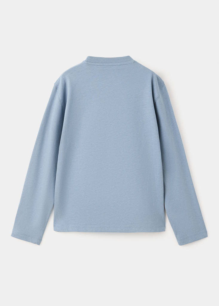 Loose fit cotton T-shirt — Blue
