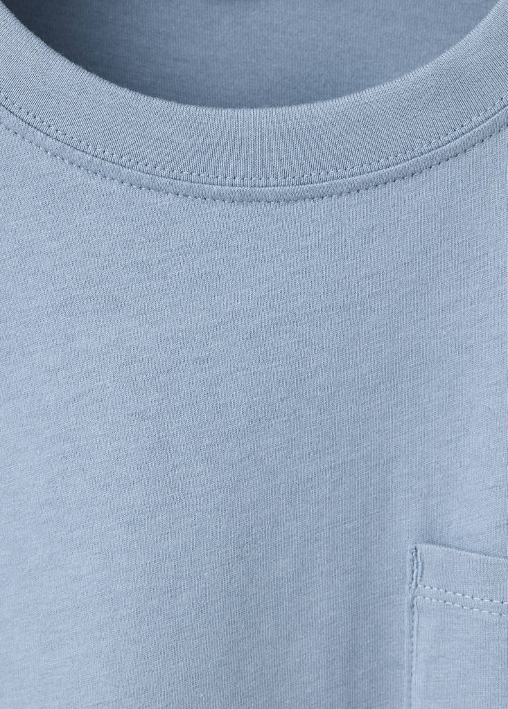 Loose fit cotton T-shirt — Blue