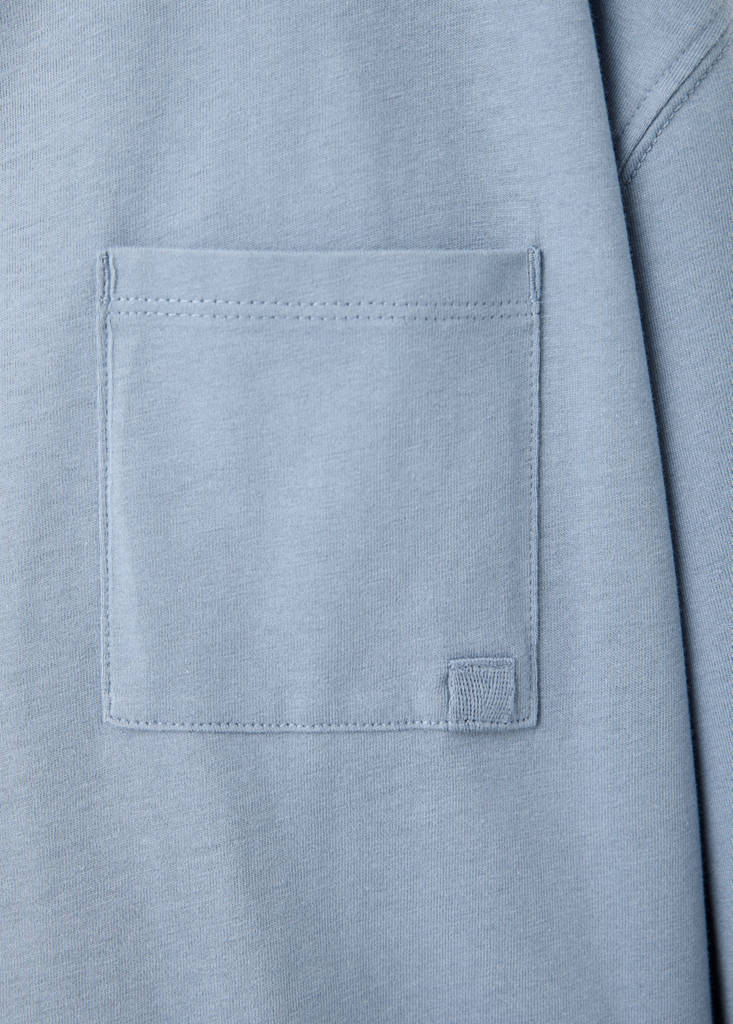 Loose fit cotton T-shirt — Blue