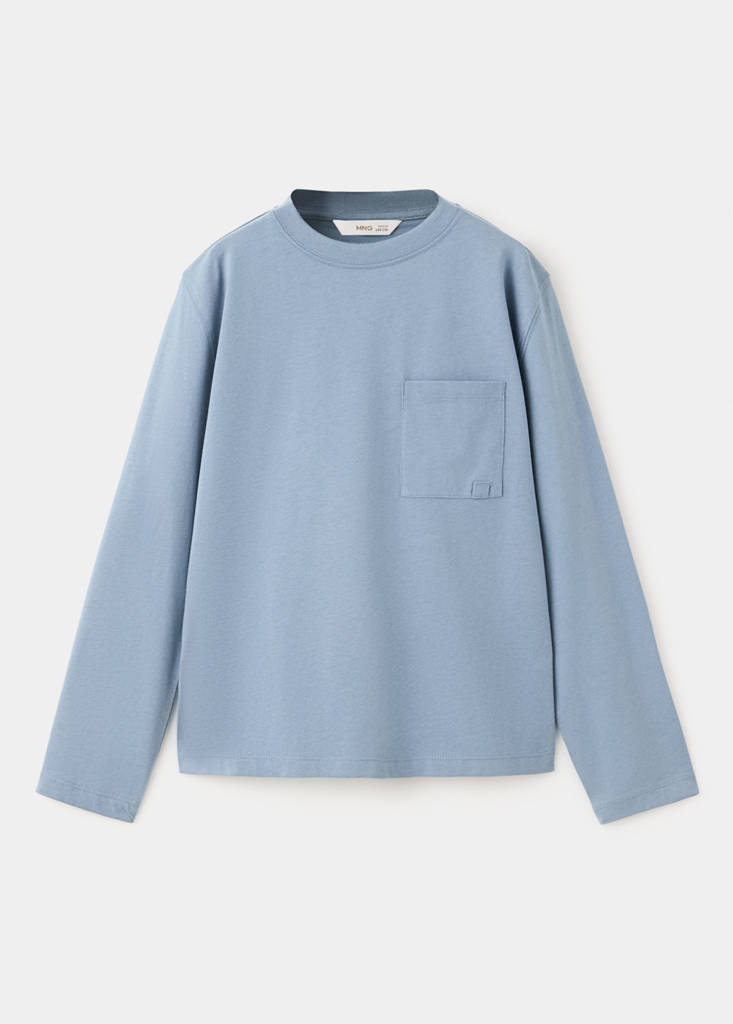 Loose fit cotton T-shirt — Blue