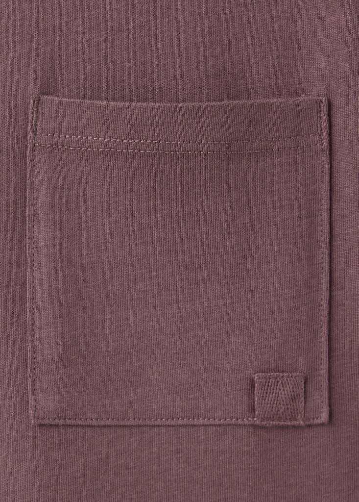 Loose fit cotton T-shirt — Wine