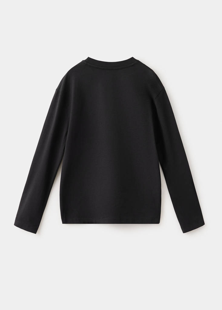 Loose fit cotton T-shirt — Black