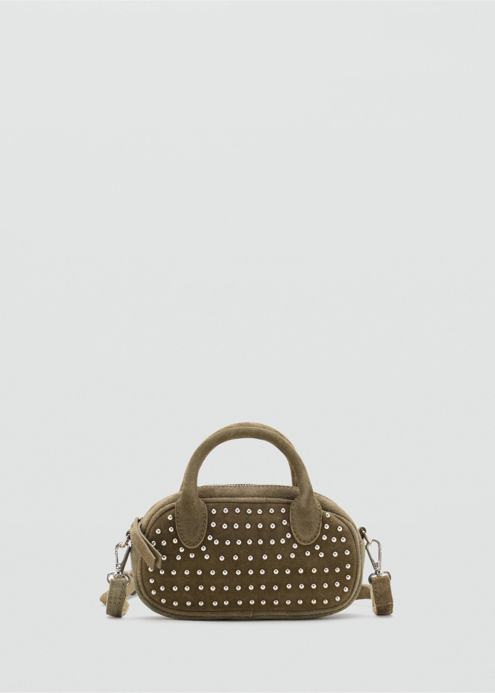 Bolso mini piel tachuelas - Artículo sin modelo, Oliva. Ref: 37044421-00.