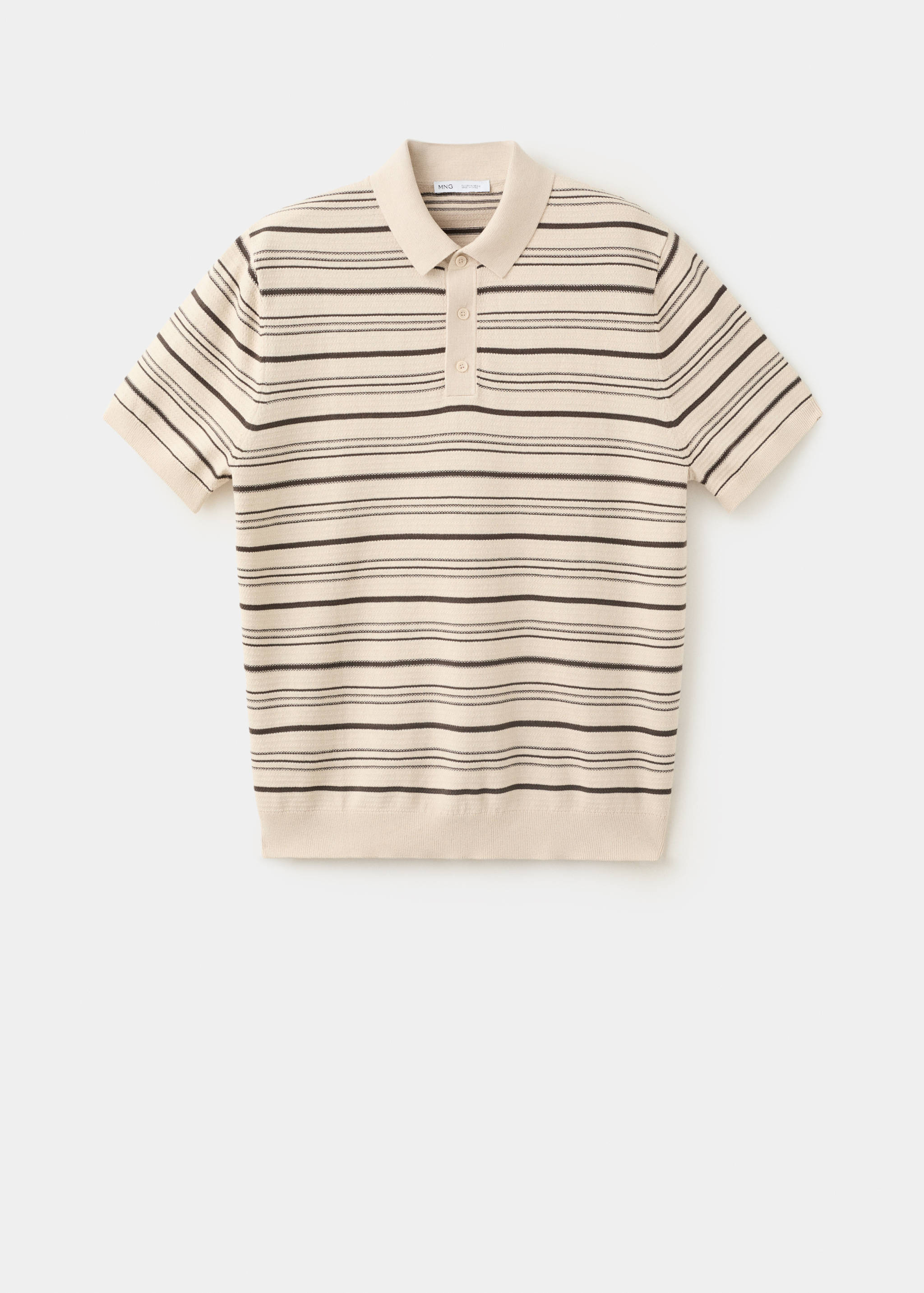 Polo punto algodón rayas - Artículo sin modelo