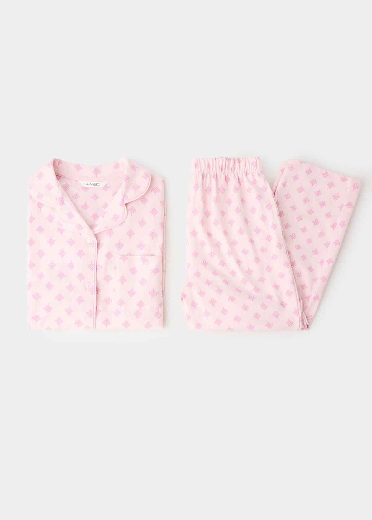 Floral-print pyjama set — Pink