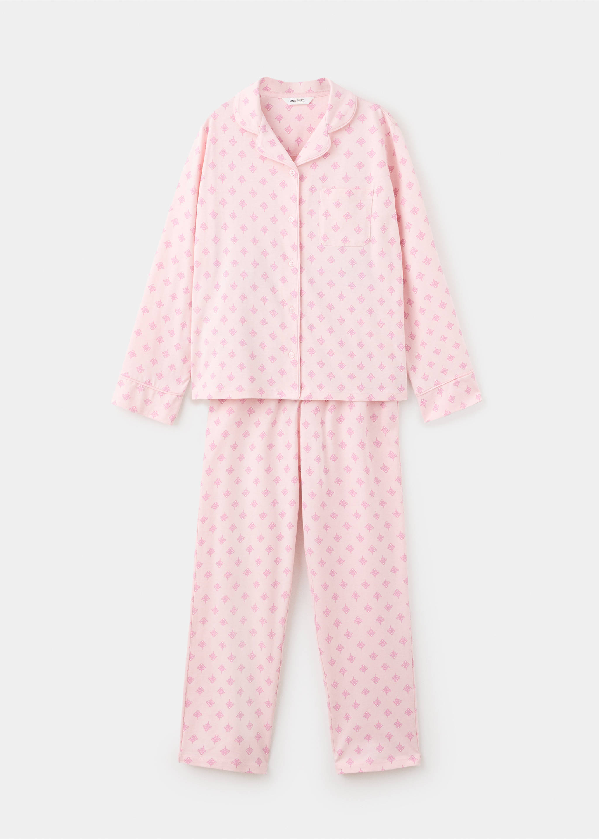 Pijama completo estampado flores - Artículo sin modelo, Rosa. Ref: 37044426-00.