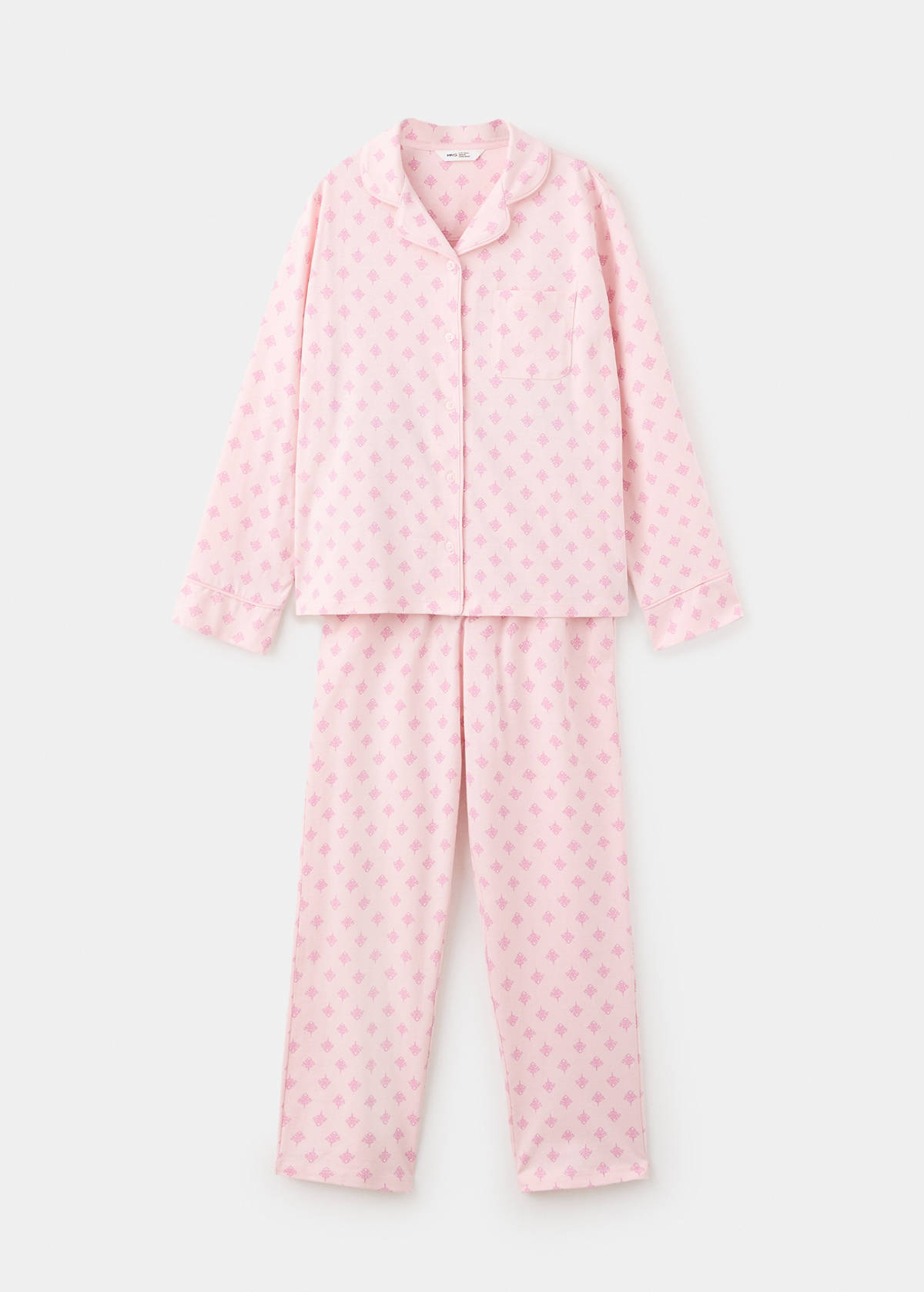 Floral-print pyjama set — Pink