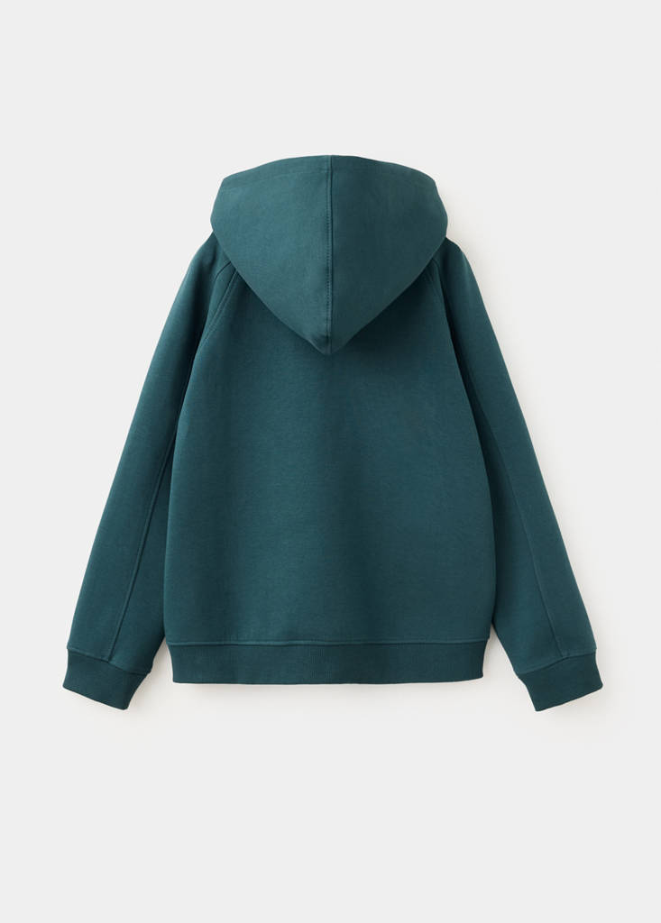Hoodie cotton sweatshirt — Dark Green