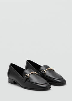 Suede moccasins with buckle — Black 3