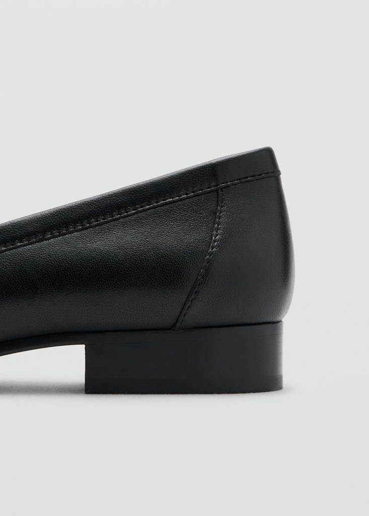 Suede moccasins with buckle — Black