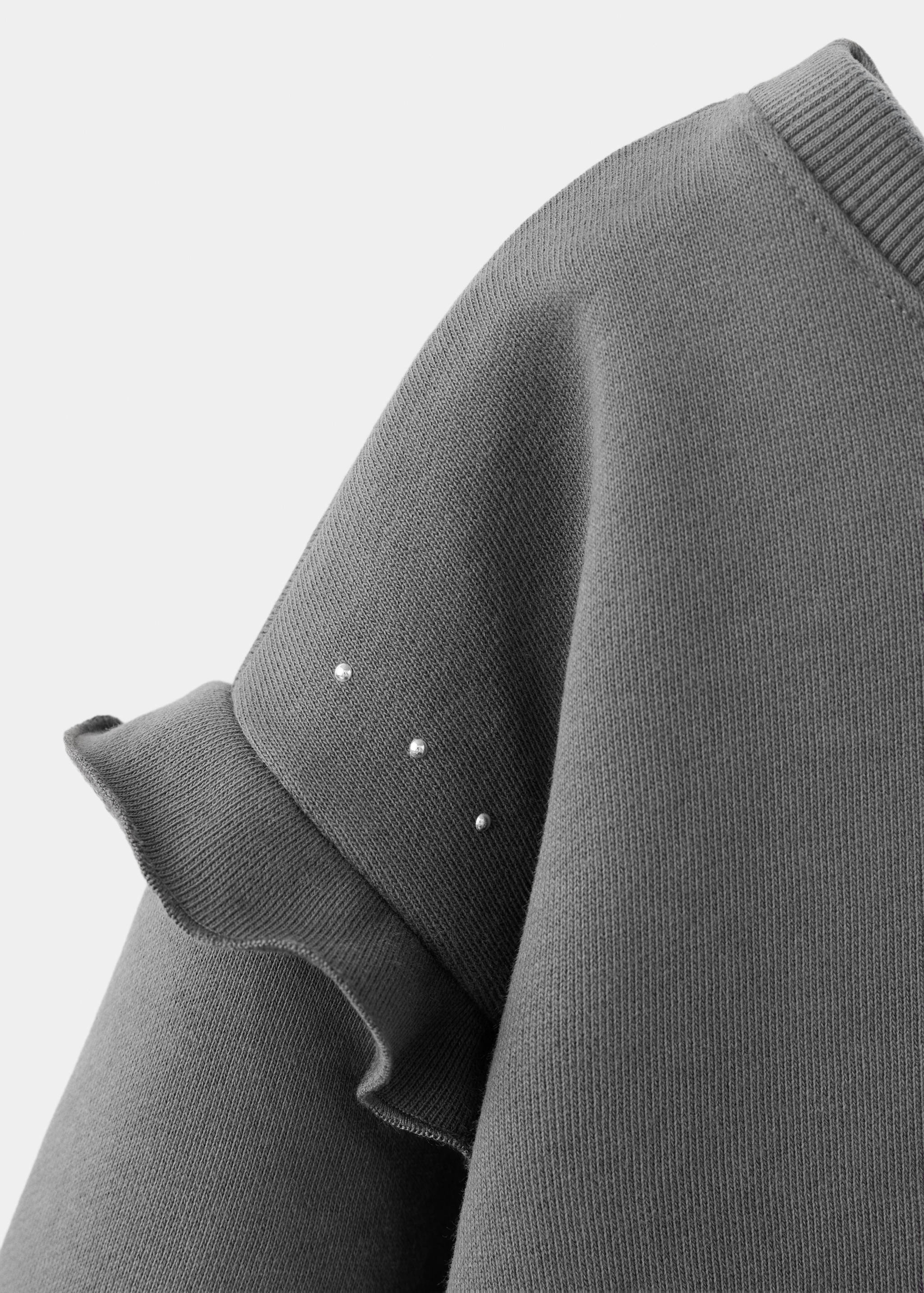 Sweat coton détail clous - Détail de l'article 8