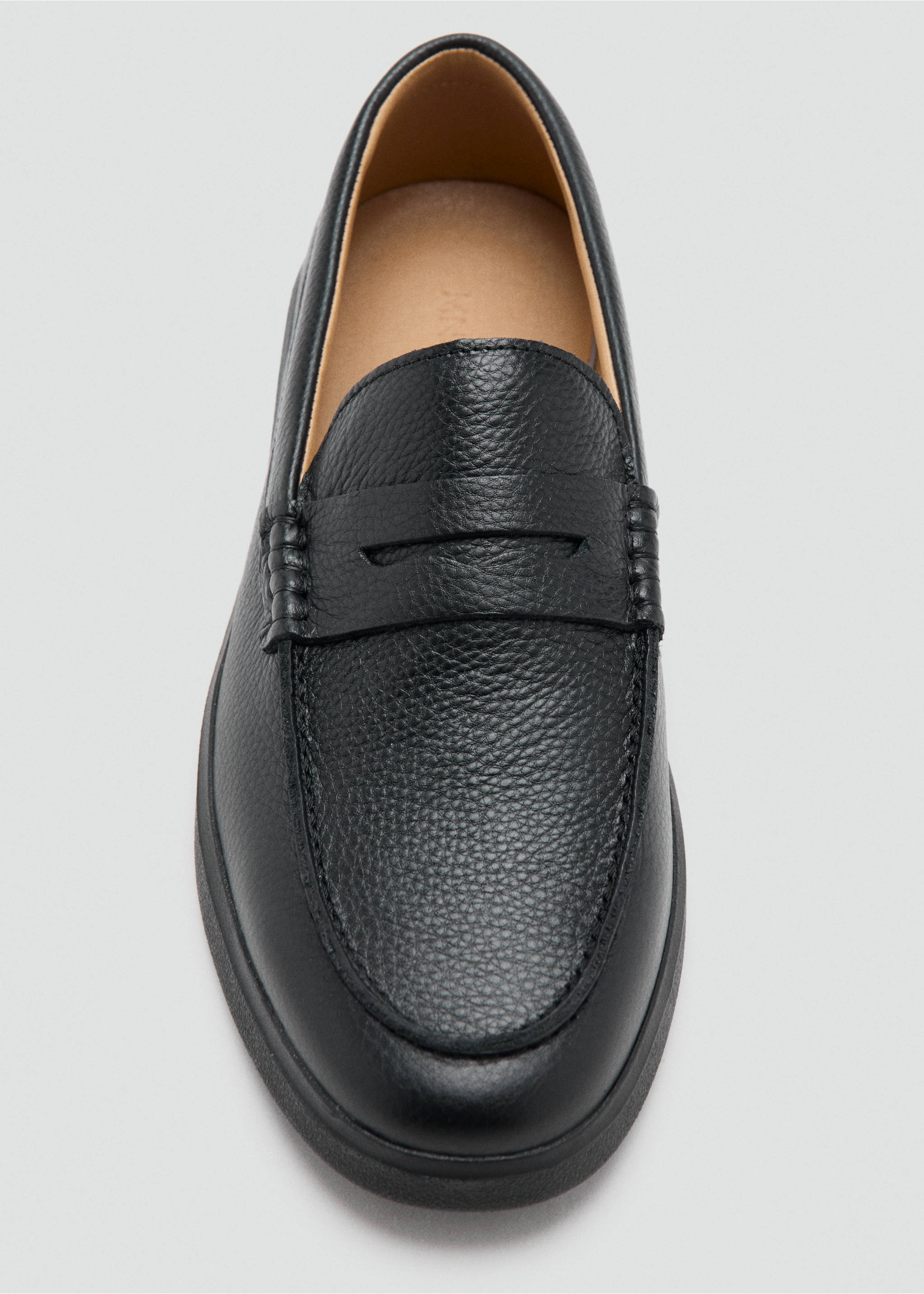 Mocassins cuir détail en forme de masque - Détail de l'article 1, Noir. Ref: 37044433-00.