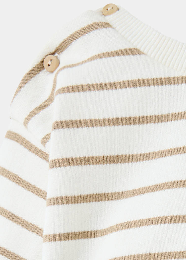Striped cotton-blend sweatshirt — Off White