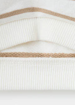 Striped cotton-blend sweatshirt — Off White 4