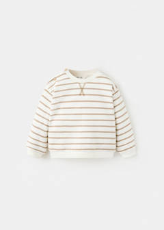 Striped cotton-blend sweatshirt — Off White 1