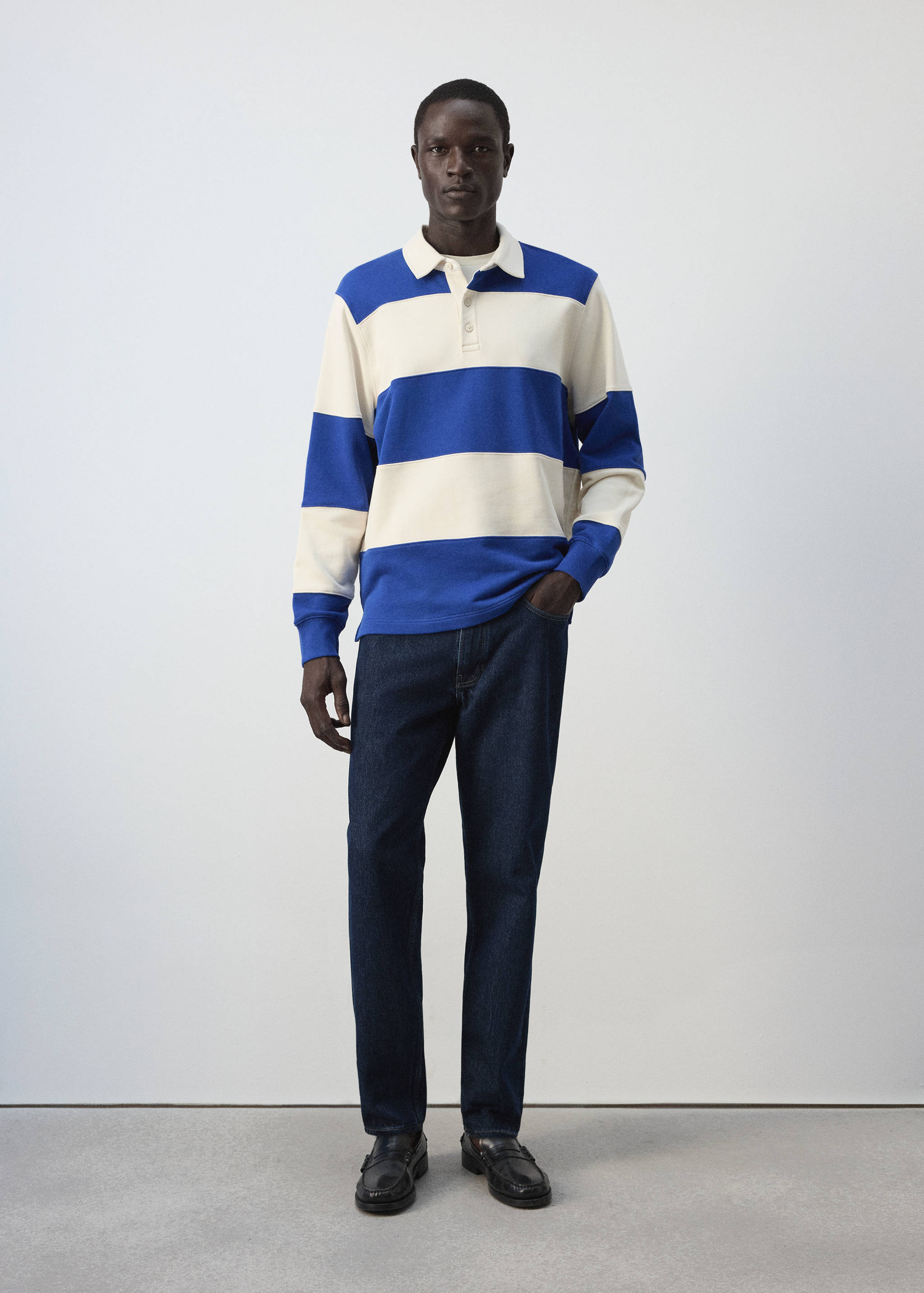 100% cotton striped sweatshirt - General plane