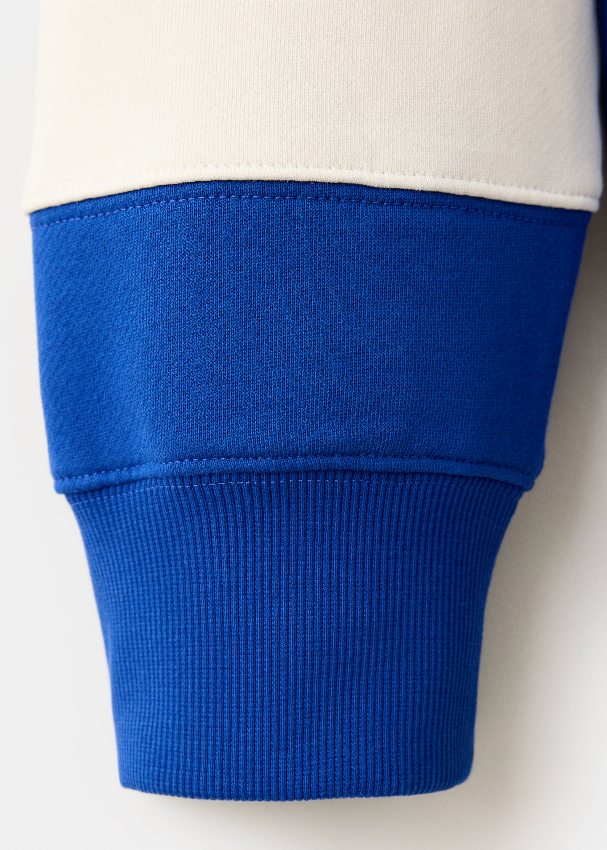 100% cotton striped sweatshirt - Details of the article 0, Ink Blue. Ref: 37044436-00.