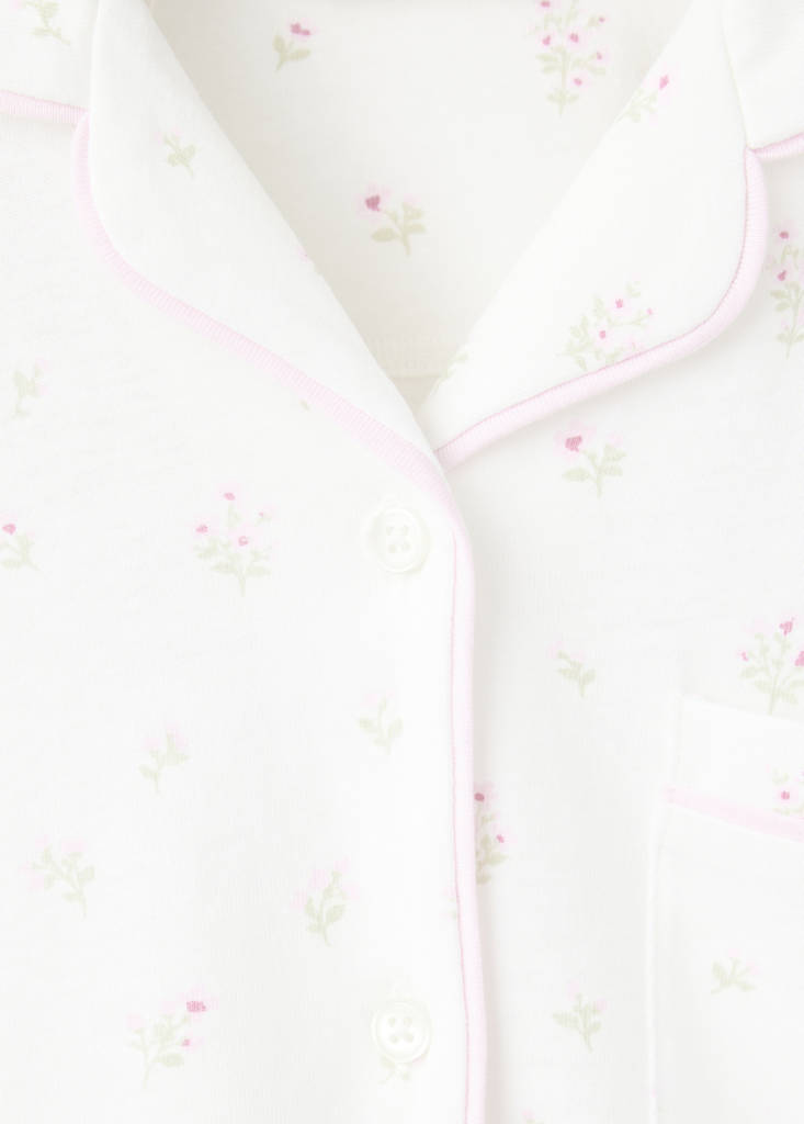 Floral-print pyjama set — Off White
