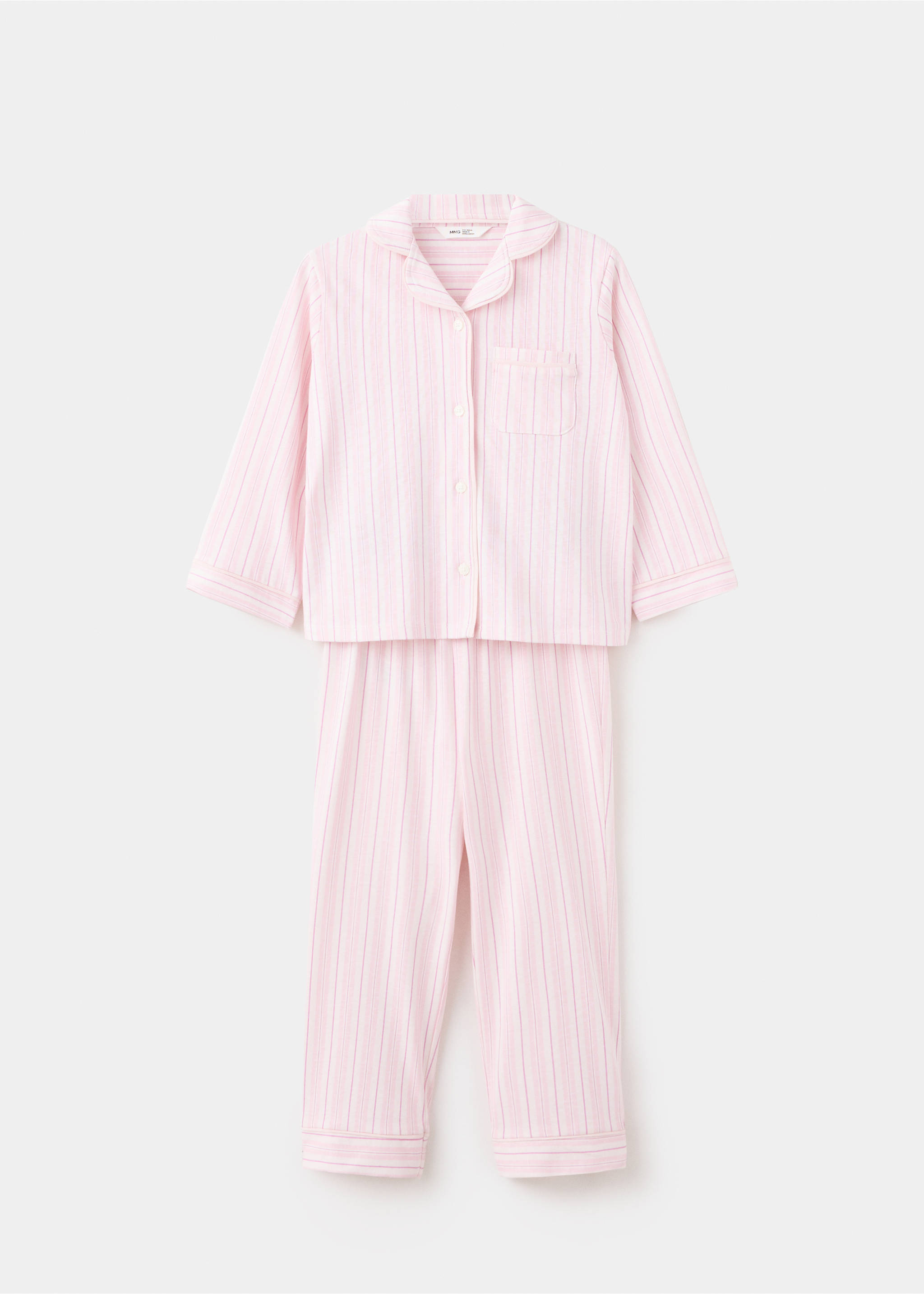 Gestreiftes Pyjama-Set - Artikel ohne Model, Rosa. Ref: 37044438-00.