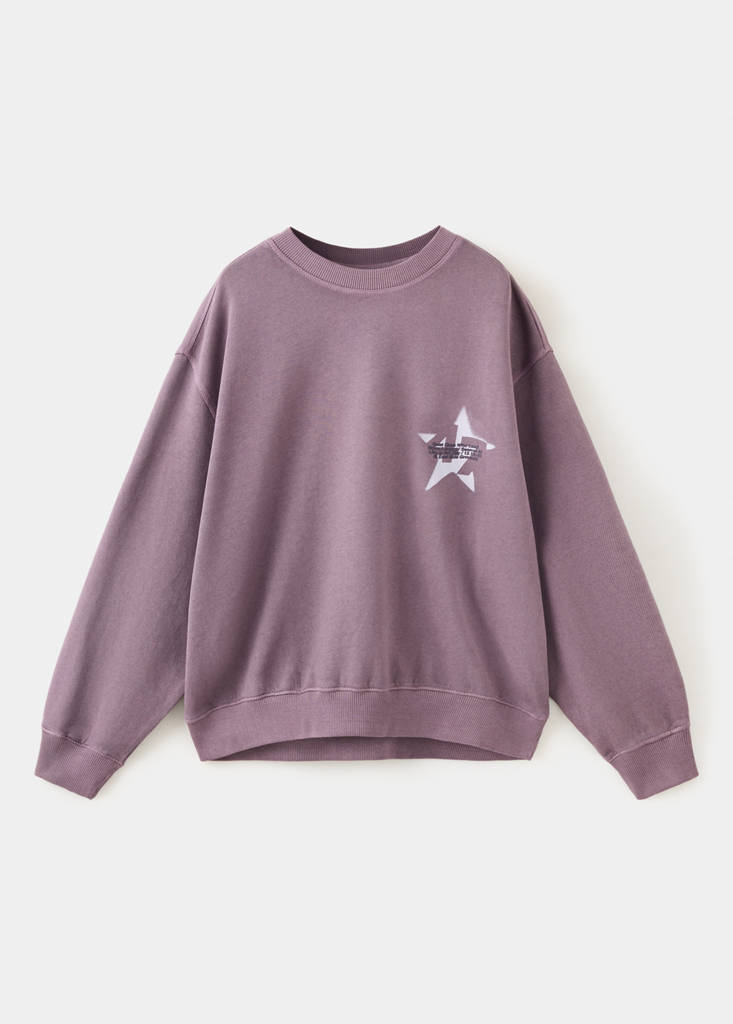 Bluza ballon garment-dyed fioletowy - Dzieci - 7-8 lata - MANGO KIDS