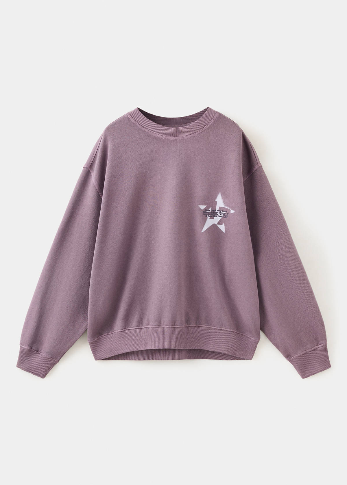 Balloon garment-dyed sweatshirt — Violet