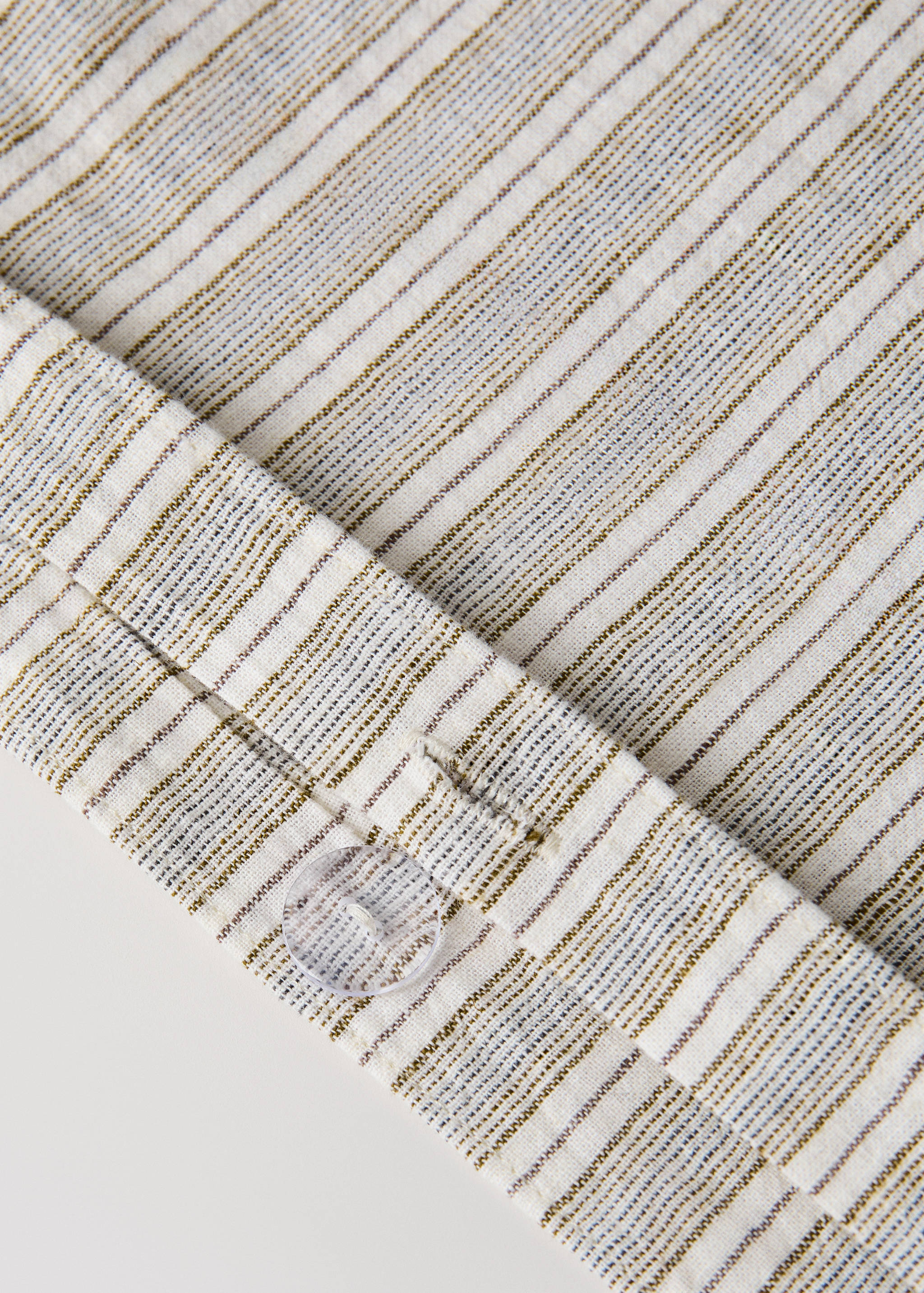 Linen and cotton striped duvet cover for 90 cm bed - Details of the article 2