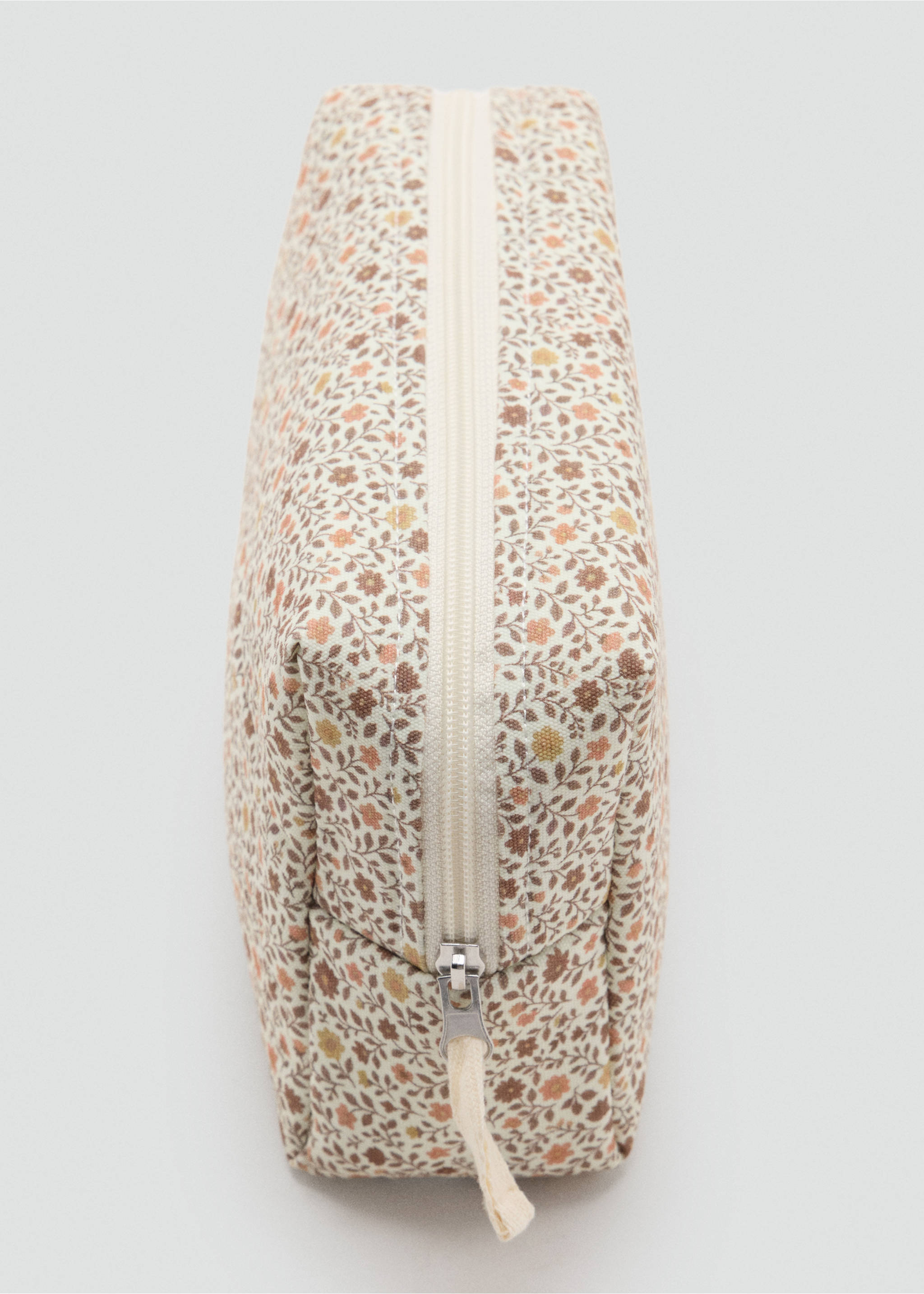 Neceser estampado floral - Detalle del artículo 1, Blanco roto. Ref: 37044447-00.