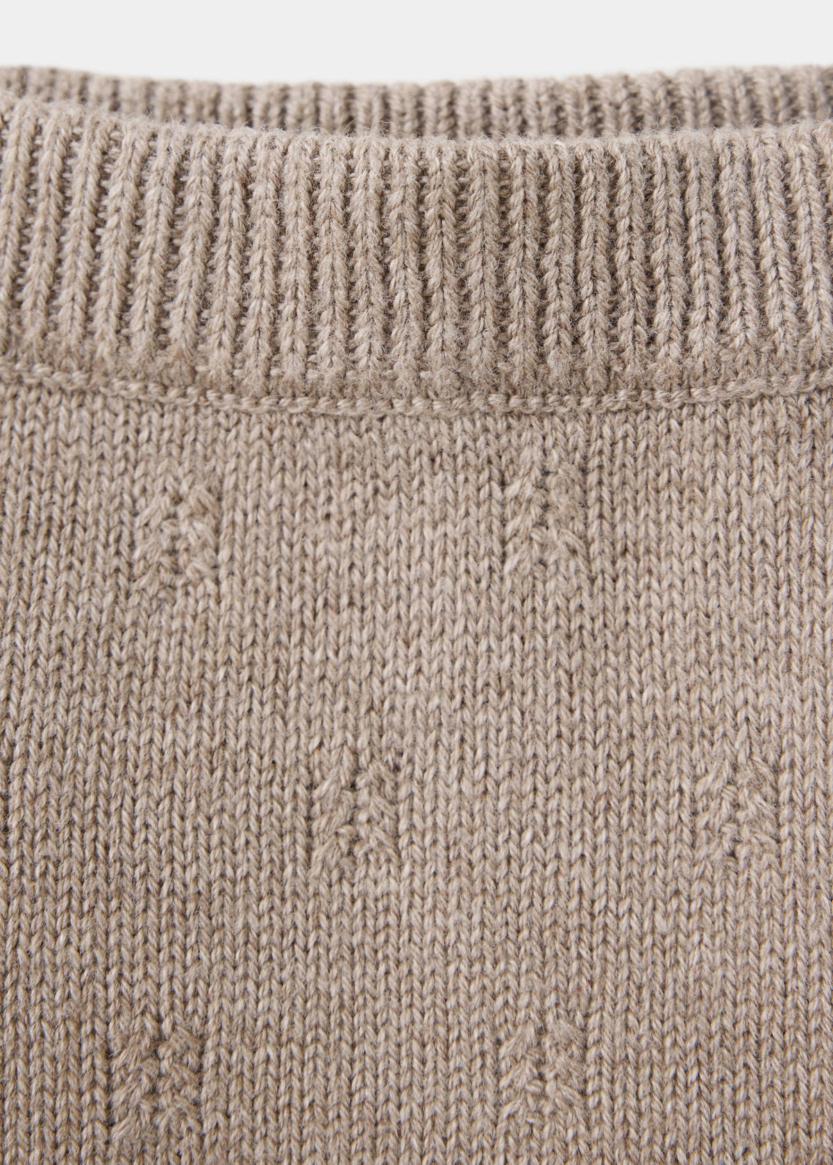 Openwork knit leggings — Medium Brown