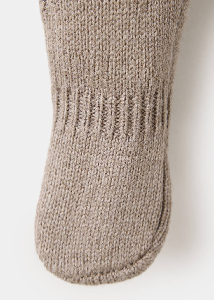 Openwork knit leggings — Medium Brown