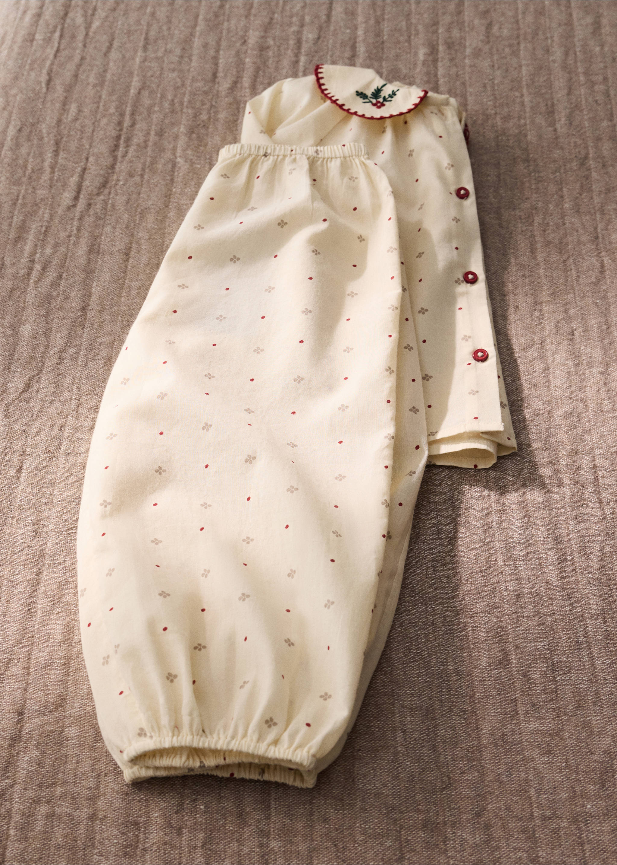 Printed pyjama trousers - General plane, Off White. Ref: 37044453-00.