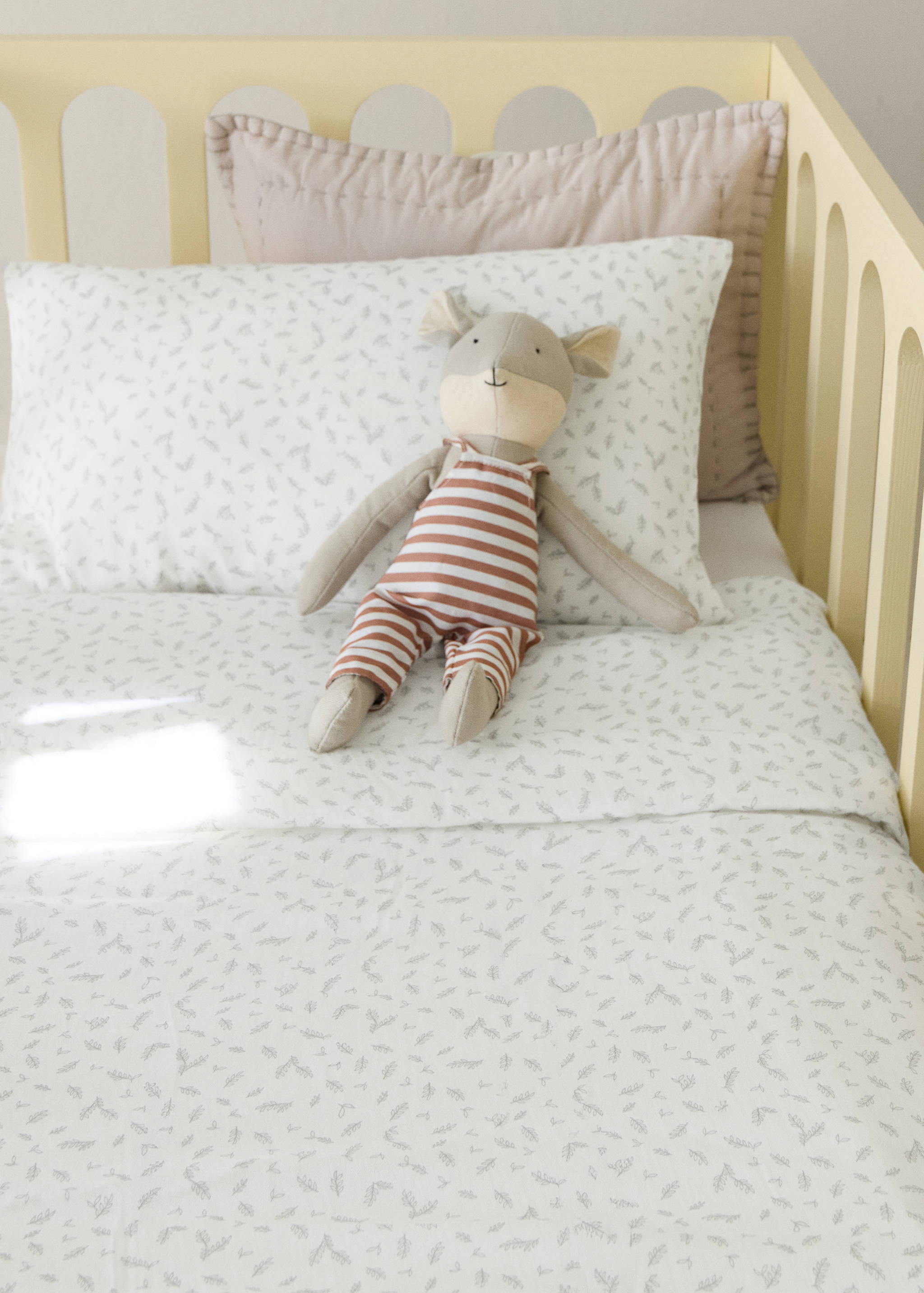 Printed cotton cot duvet cover - General plane