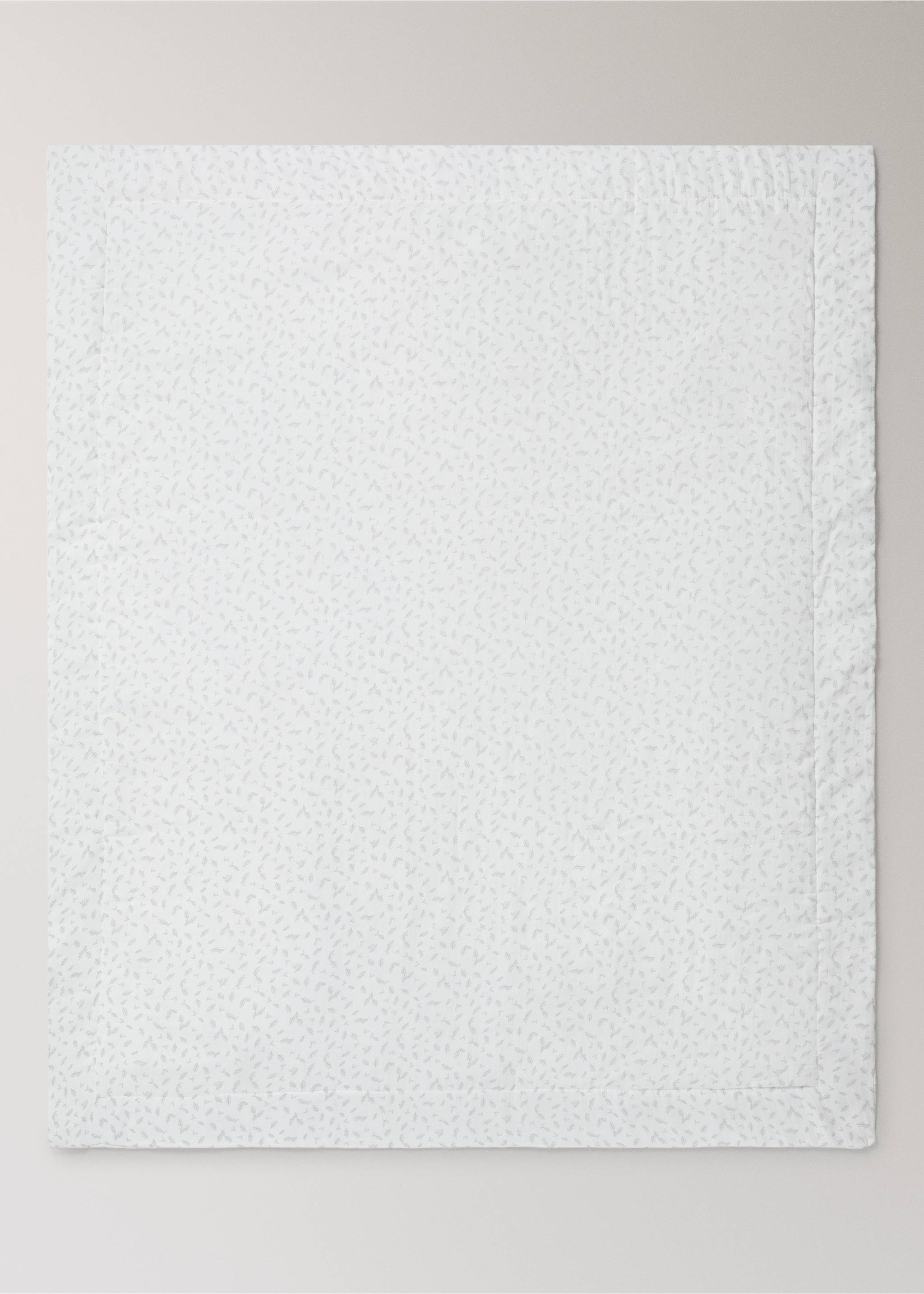 Printed muslin cot duvet cover - Details of the article 3, Ecru. Ref: 37044459-00.