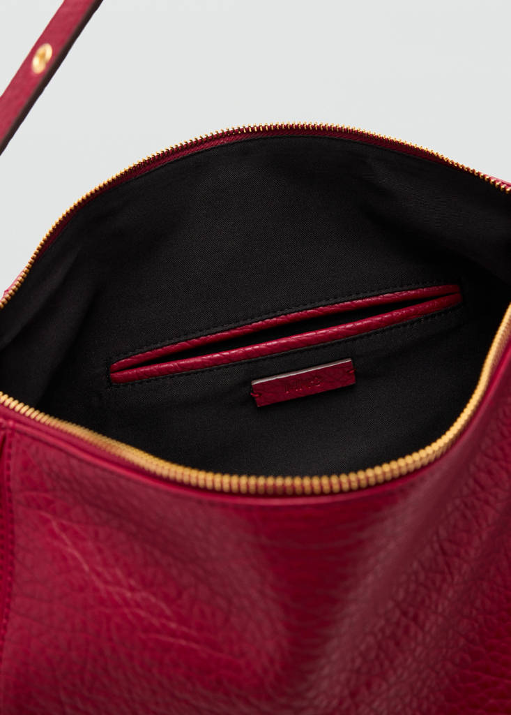 Shoulder bag with buckles — Red