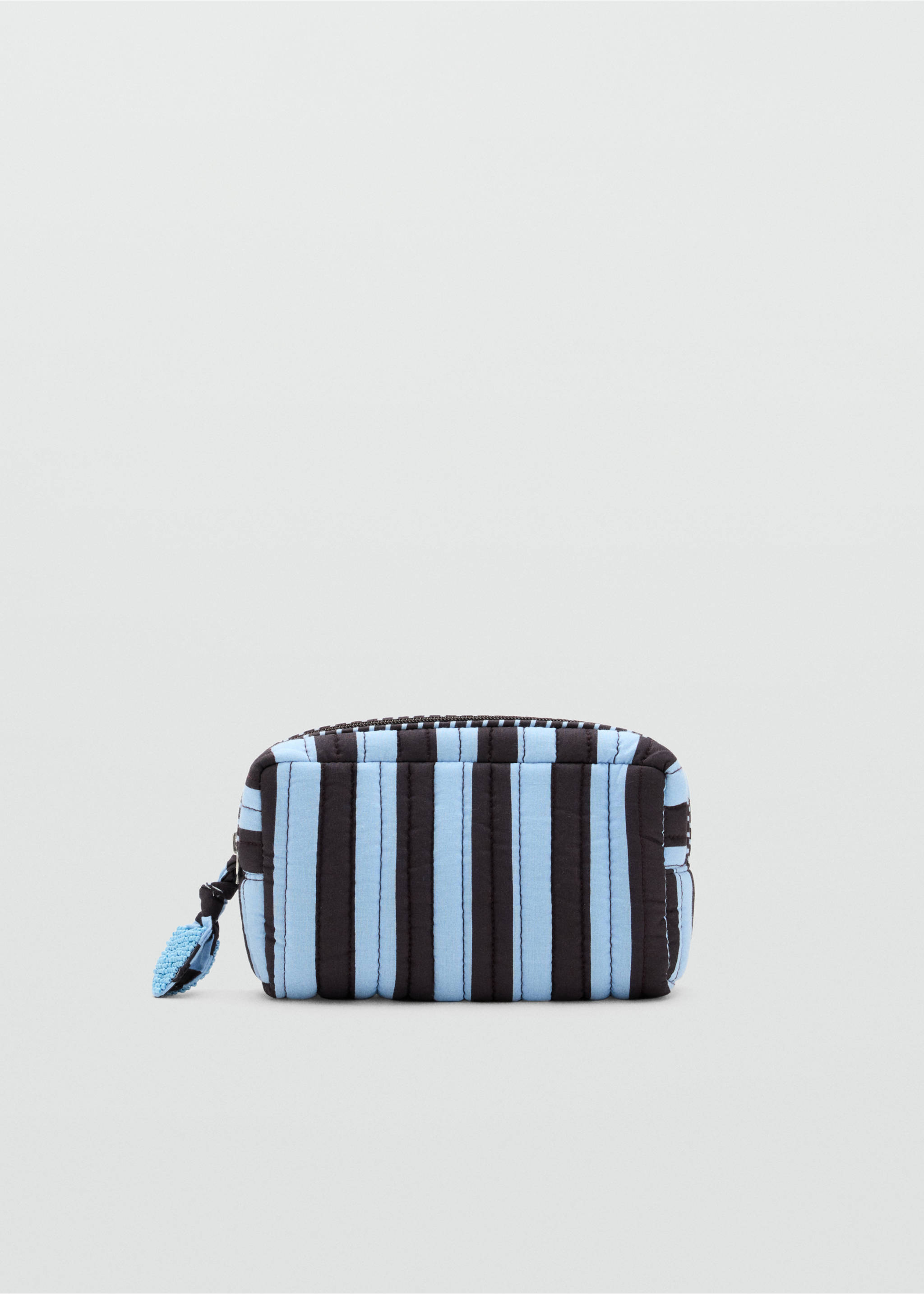 Striped cotton toiletry bag - Article without model, Blue. Ref: 37044461-00.