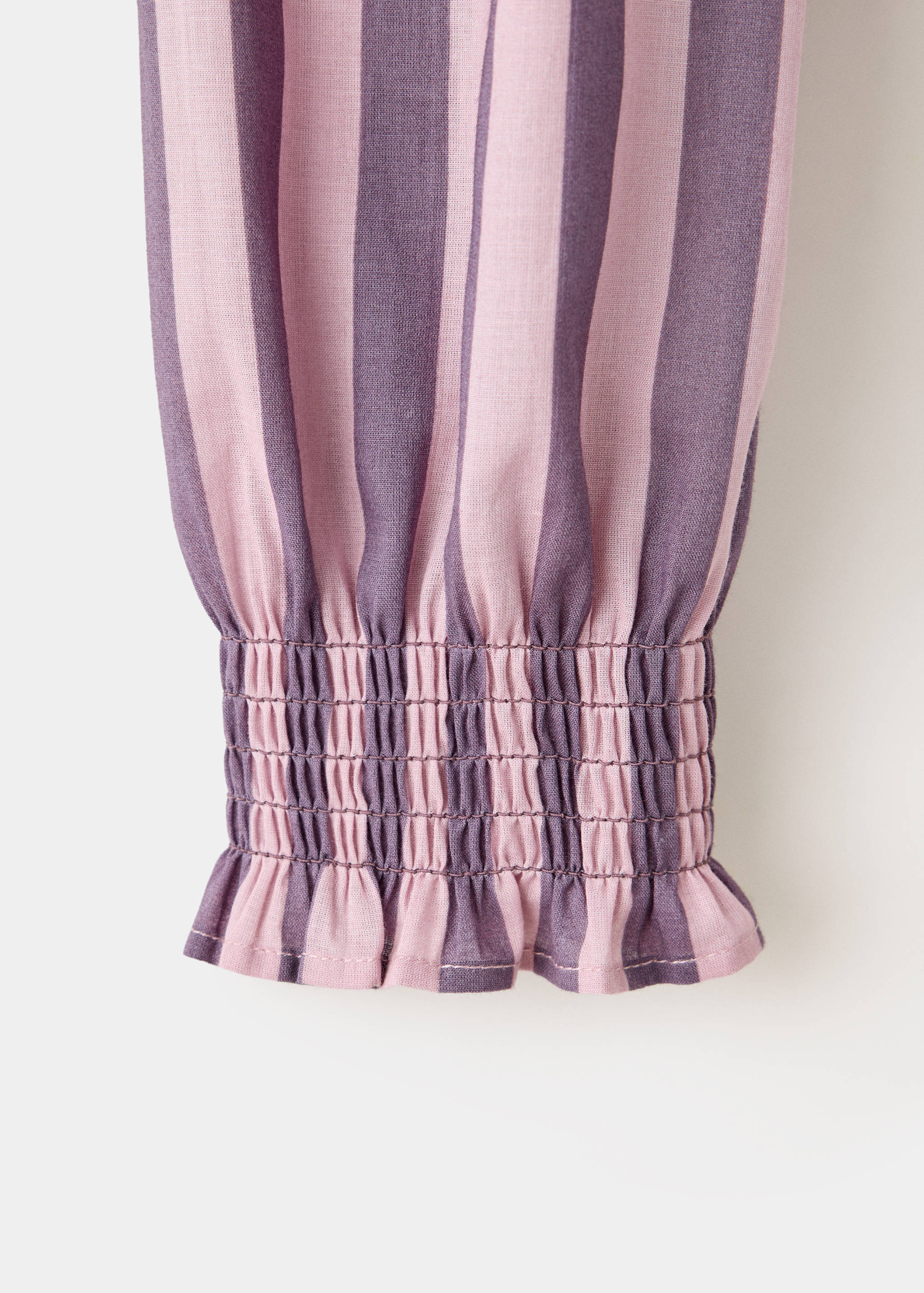 Gathered striped blouse - Details of the article 0
