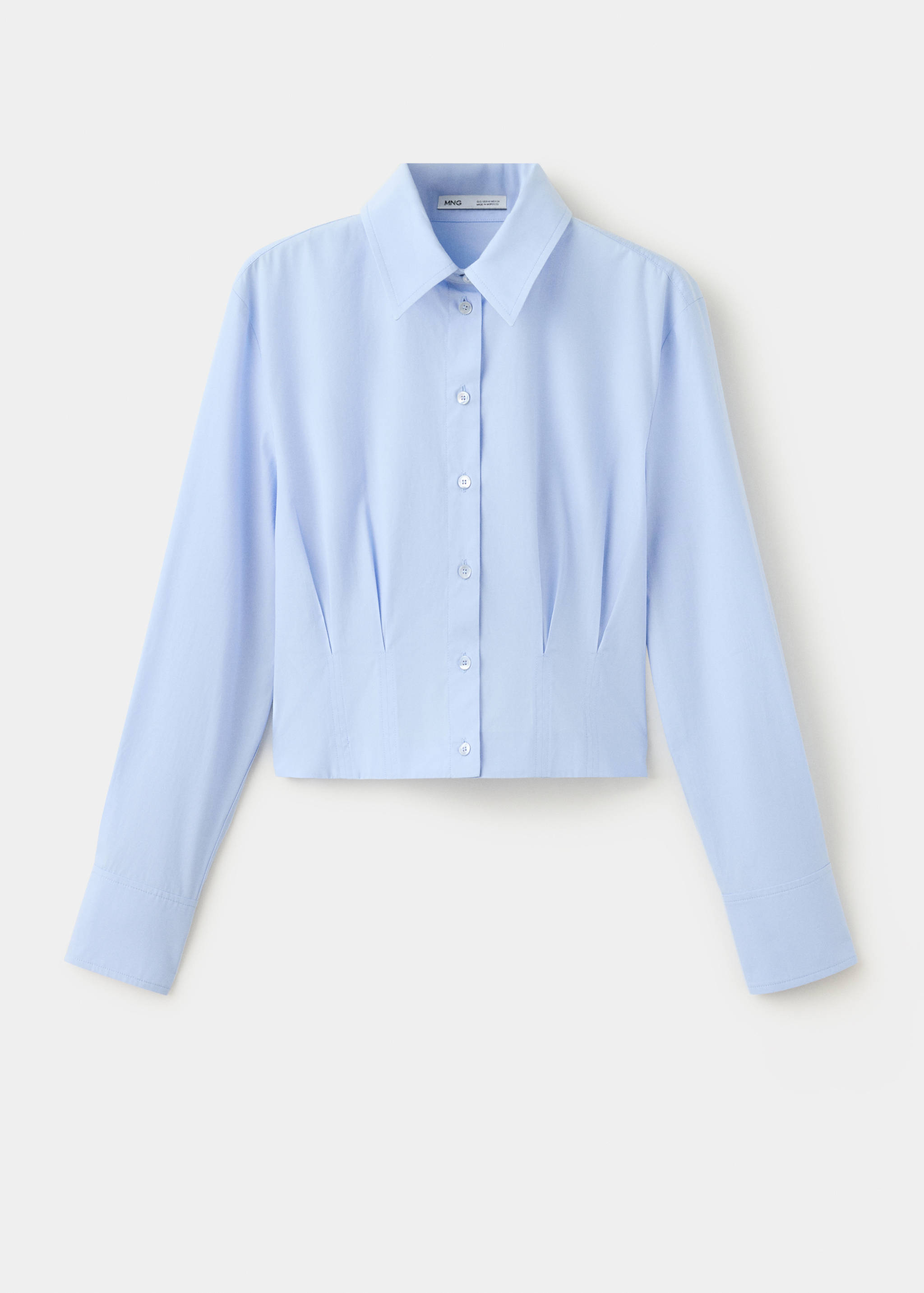 Pleated cotton shirt - Article without model