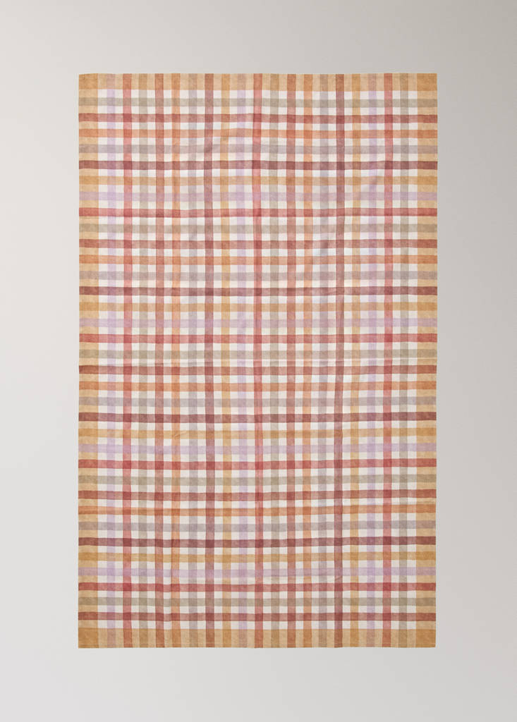 Cotton check tablecloth, multicoloured, for 6 to 8 people - thumbnail 5