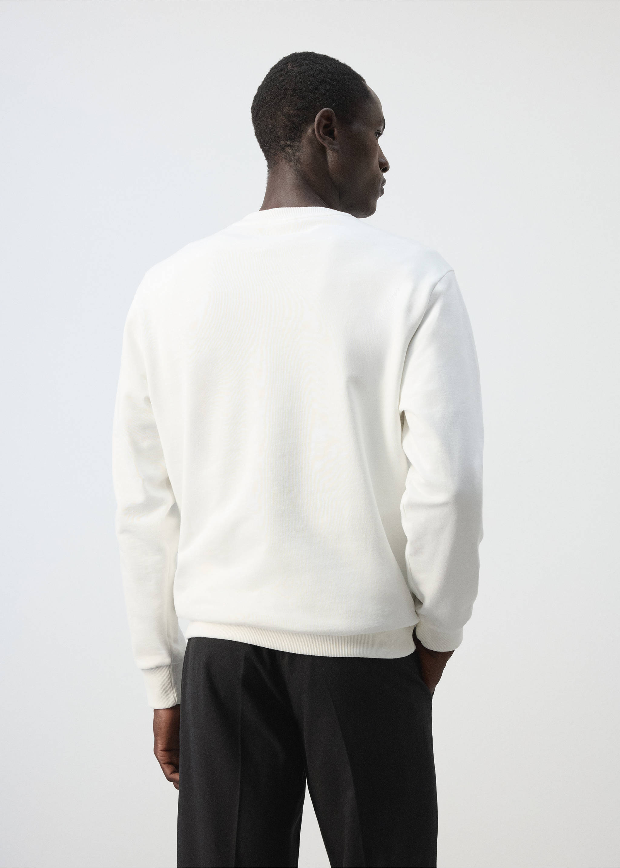 Sweatshirt bay - Обратная сторона изделия, Белый. Ref: 37044468-00.