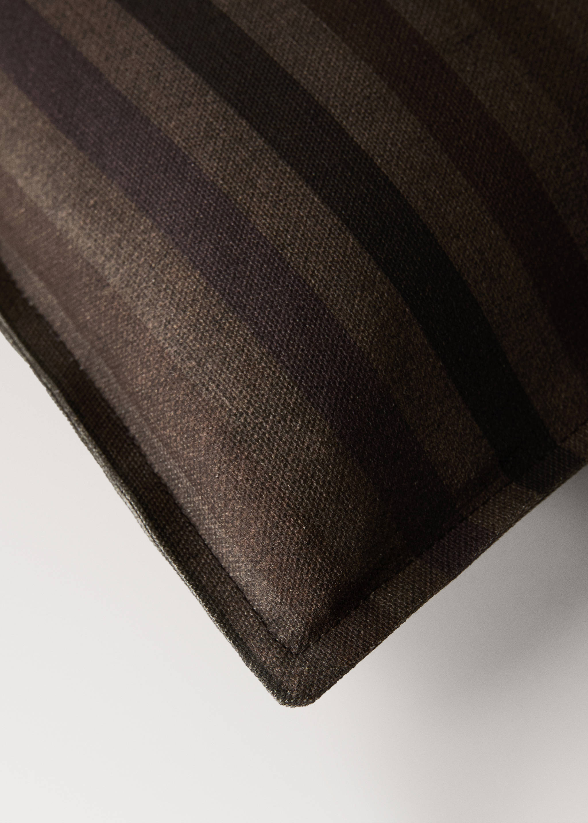 Cotton striped cushion cover 30x50 cm - Details of the article 1
