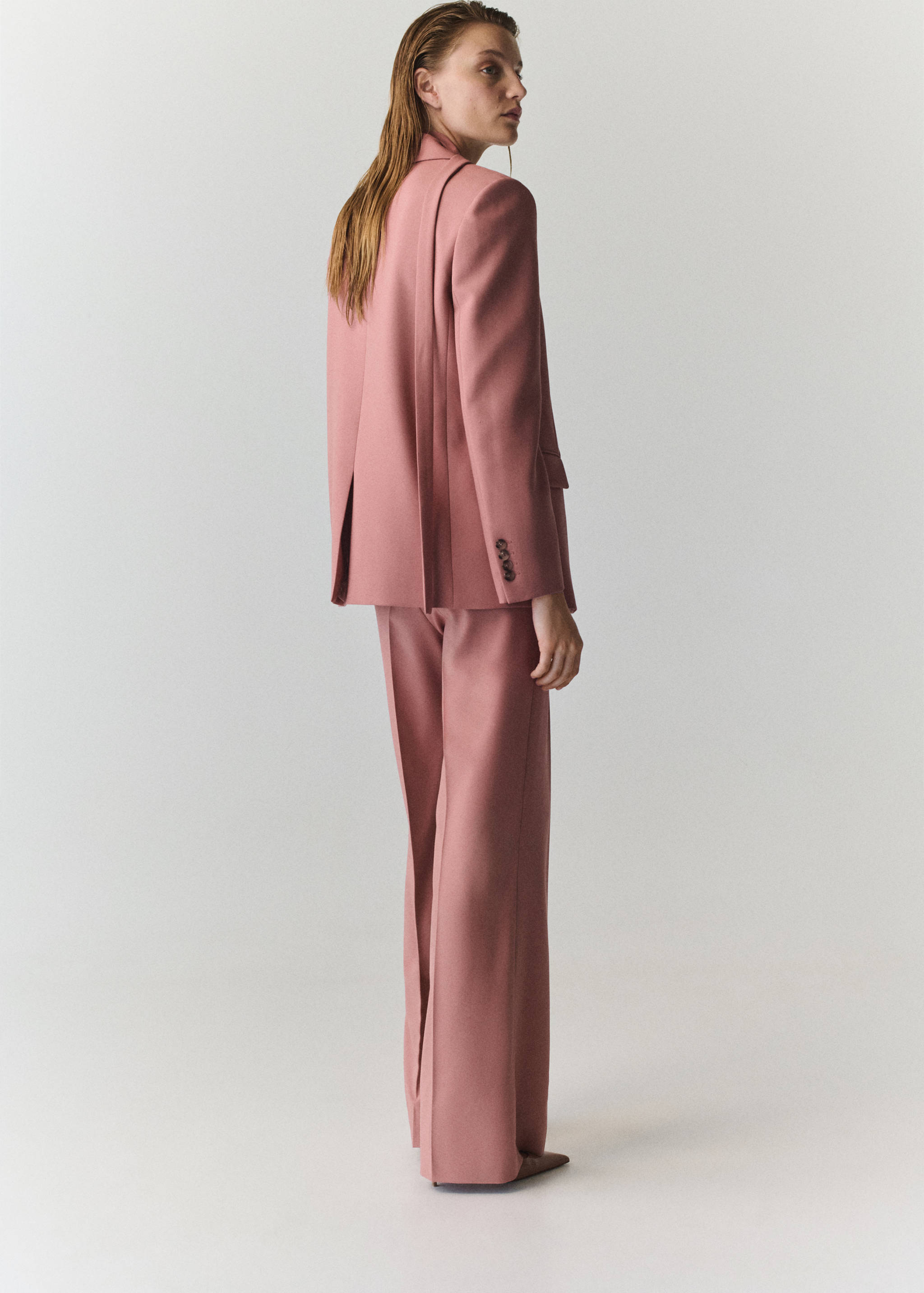 Straight-fit suit trousers - Reverse of the article