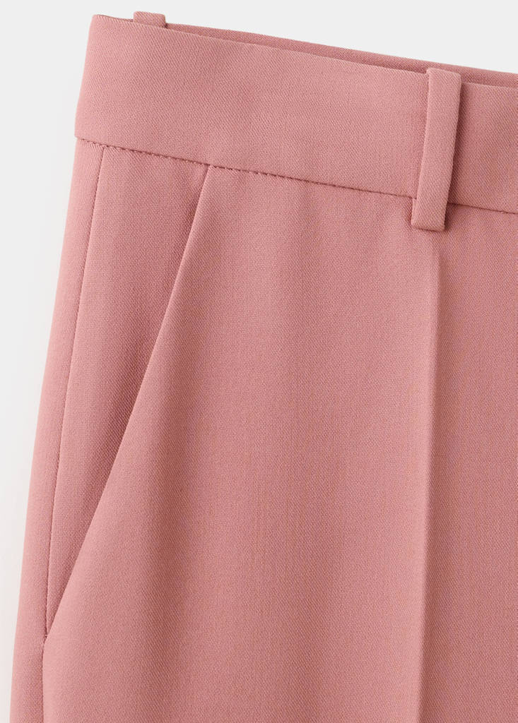 Straight-fit suit trousers — Pink
