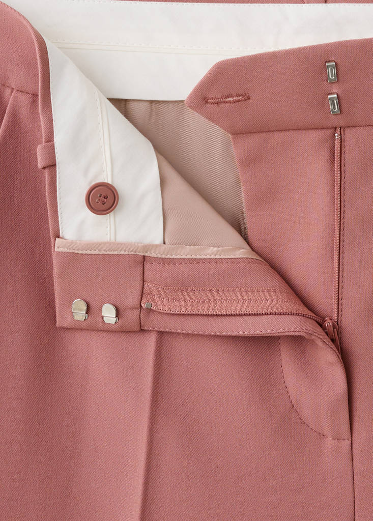 Straight-fit suit trousers — Pink