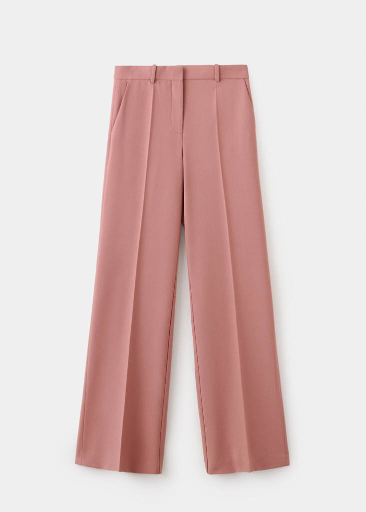 Straight-fit suit trousers — Pink