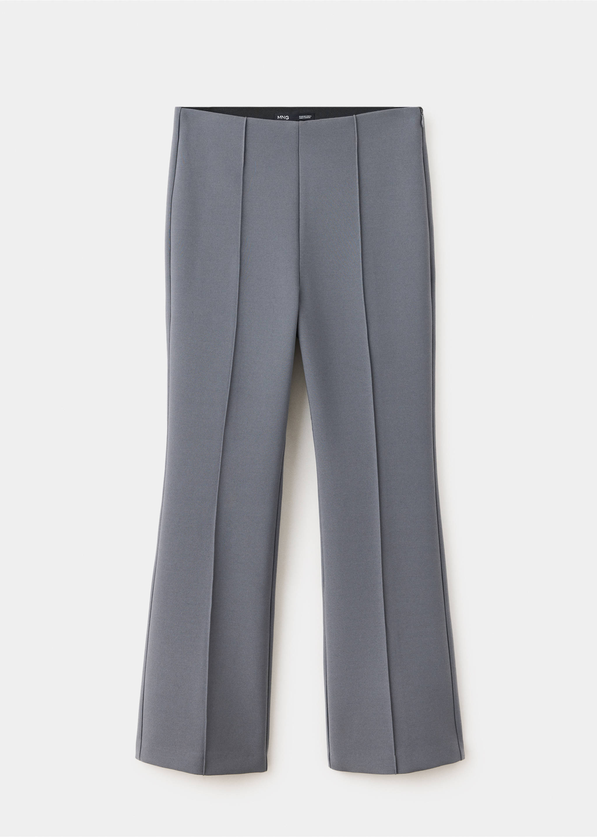 Straight-leg trousers with seam detail - Article without model, Charcoal. Ref: 37044473-00.