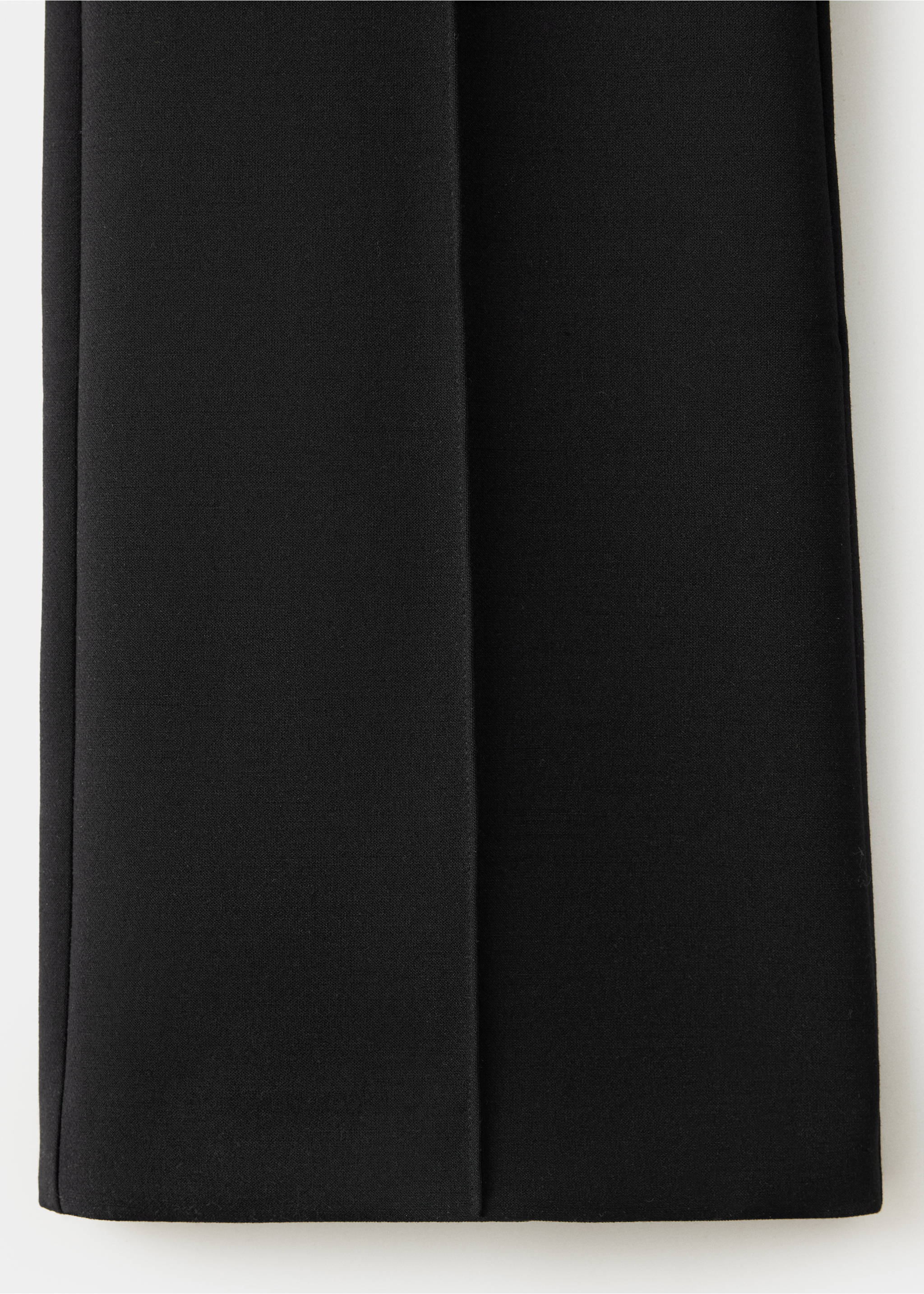 Straight-leg trousers with seam detail - Details of the article 0, Black. Ref: 37044473-00.