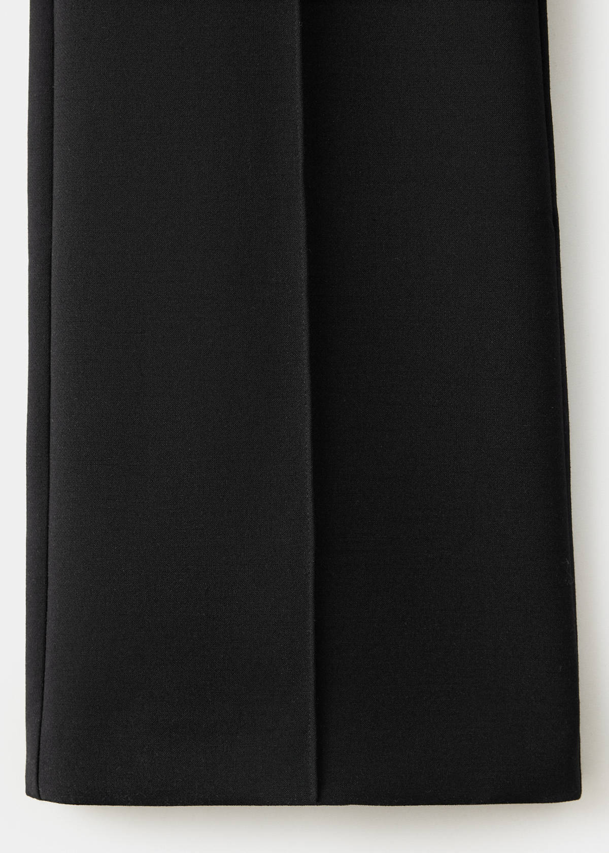 Straight-leg trousers with seam detail — Black