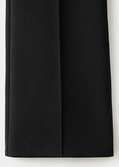 Straight-leg trousers with seam detail — Black 7